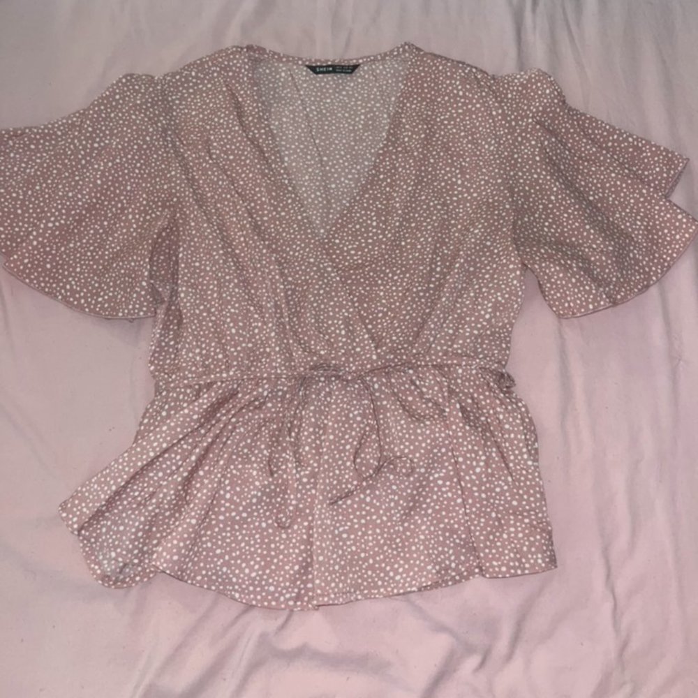 Pink Flowy Blouse